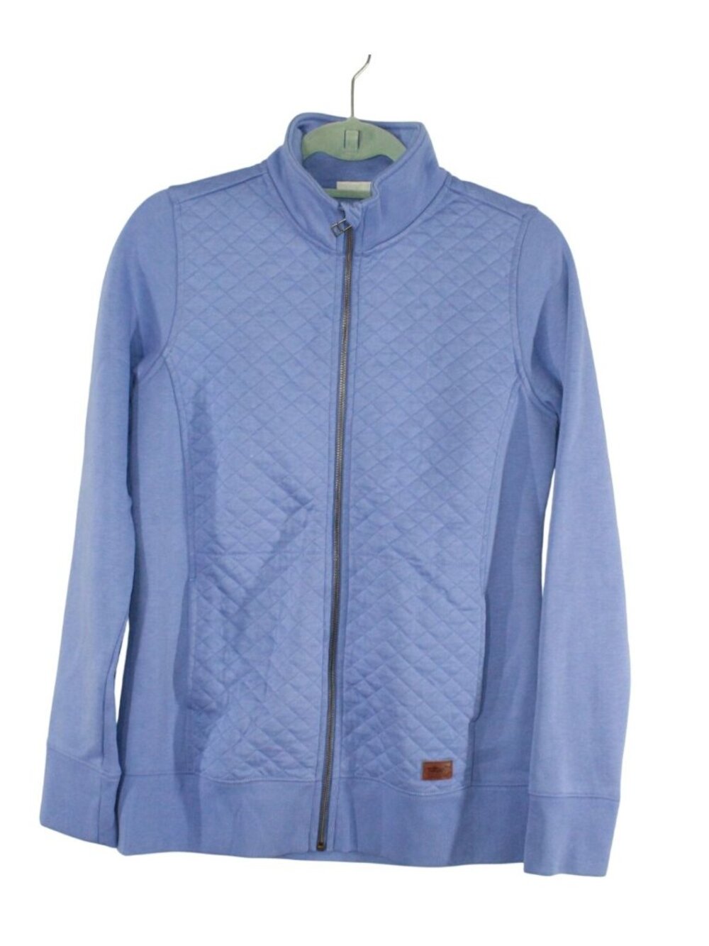 LL Bean Women's Quilted Full Zip Sweatshirt Everyday Outdoor Athleisure S Tall